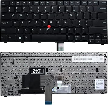 ACOMPATIBLE Replacement Keyboard for Thinkpad E470 E475 E470c Laptop US Layout No Backlight