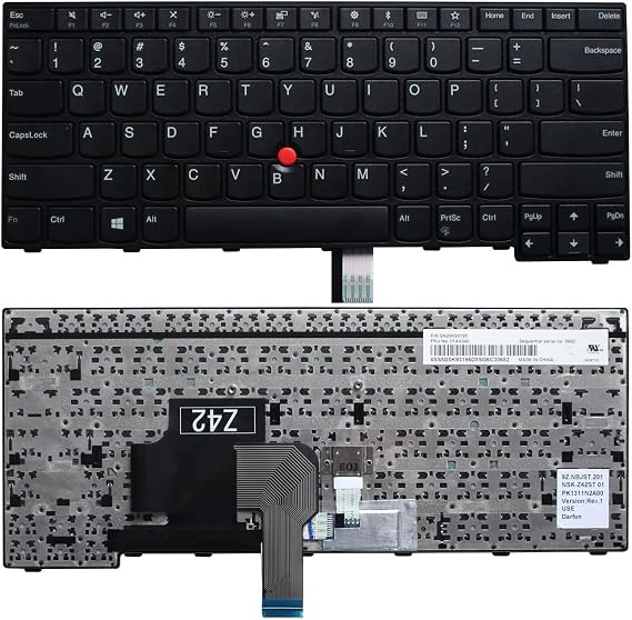 ACOMPATIBLE Replacement Keyboard for Thinkpad E470 E475 E470c Laptop US Layout No Backlight