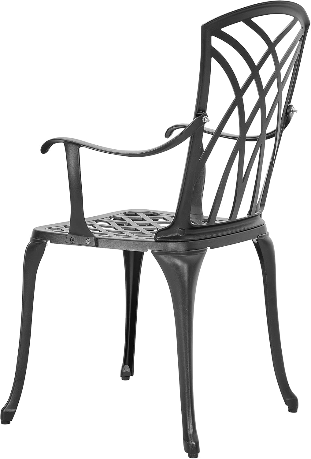 Nuu Garden 3 Piece Patio Bistro Sets Cast Aluminum Bistro Table Set Outdoor Patio Furniture with Umbrella Hole for Patio Balcony, Black : Patio, Lawn & Garden