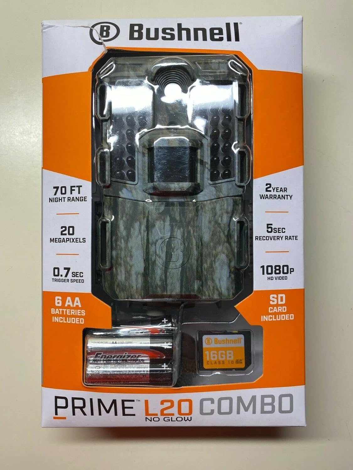 Bushnell Prime Trail Camera L20 Camo No Glow Combo w