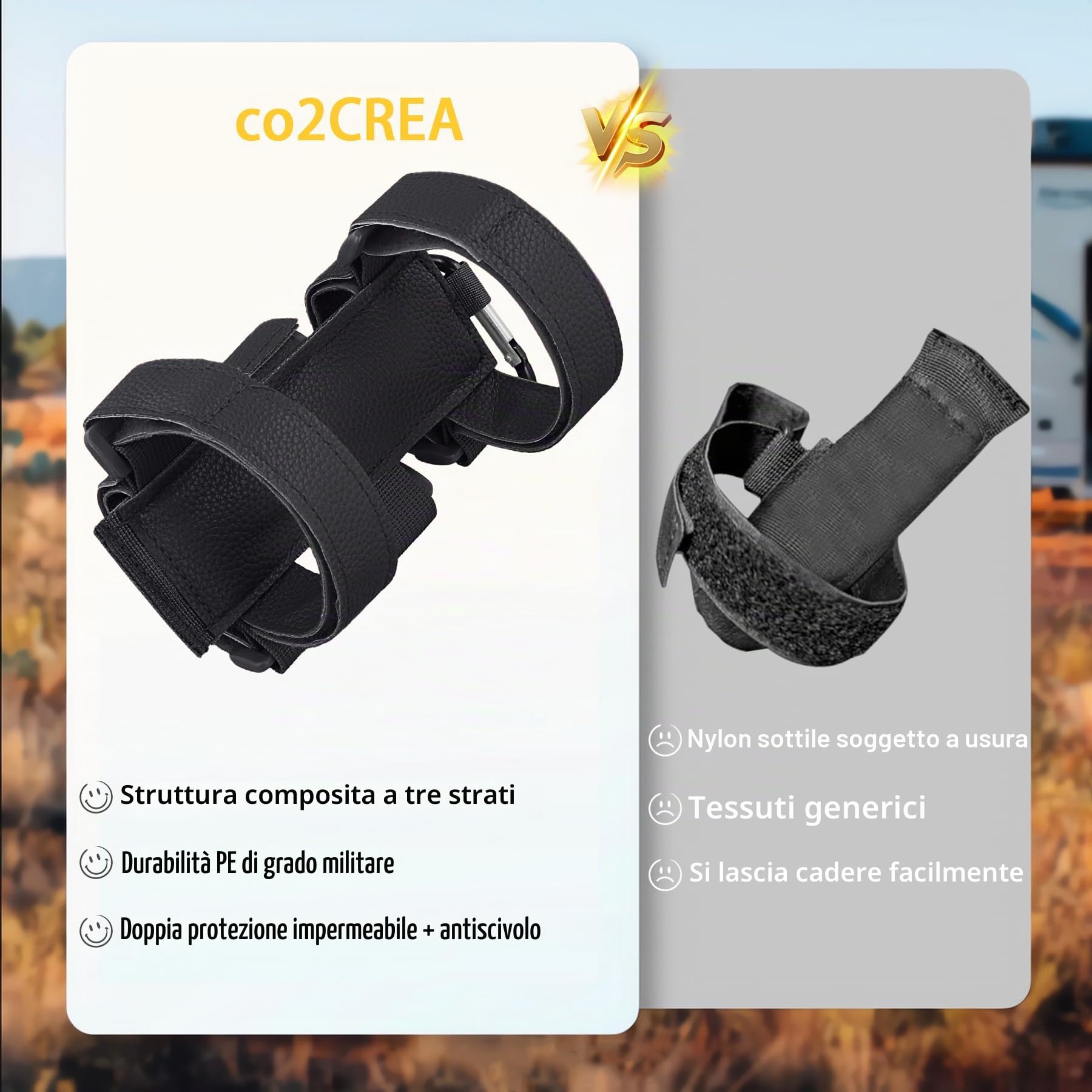 co2CREA Supporto per altoparlante portatile per la maggior parte degli altoparlanti wireless Bluetooth, altoparlante esterno cinturino regolabile accessorio supporto per barra per carrello da golf