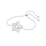 Stella Bracelet, Zirconia, White, Rhodium Finish