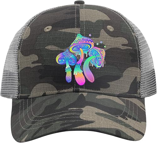 Cap Magic Mushrooms Dad Hat for Men Graphic Denim Dad Hat Adjustable