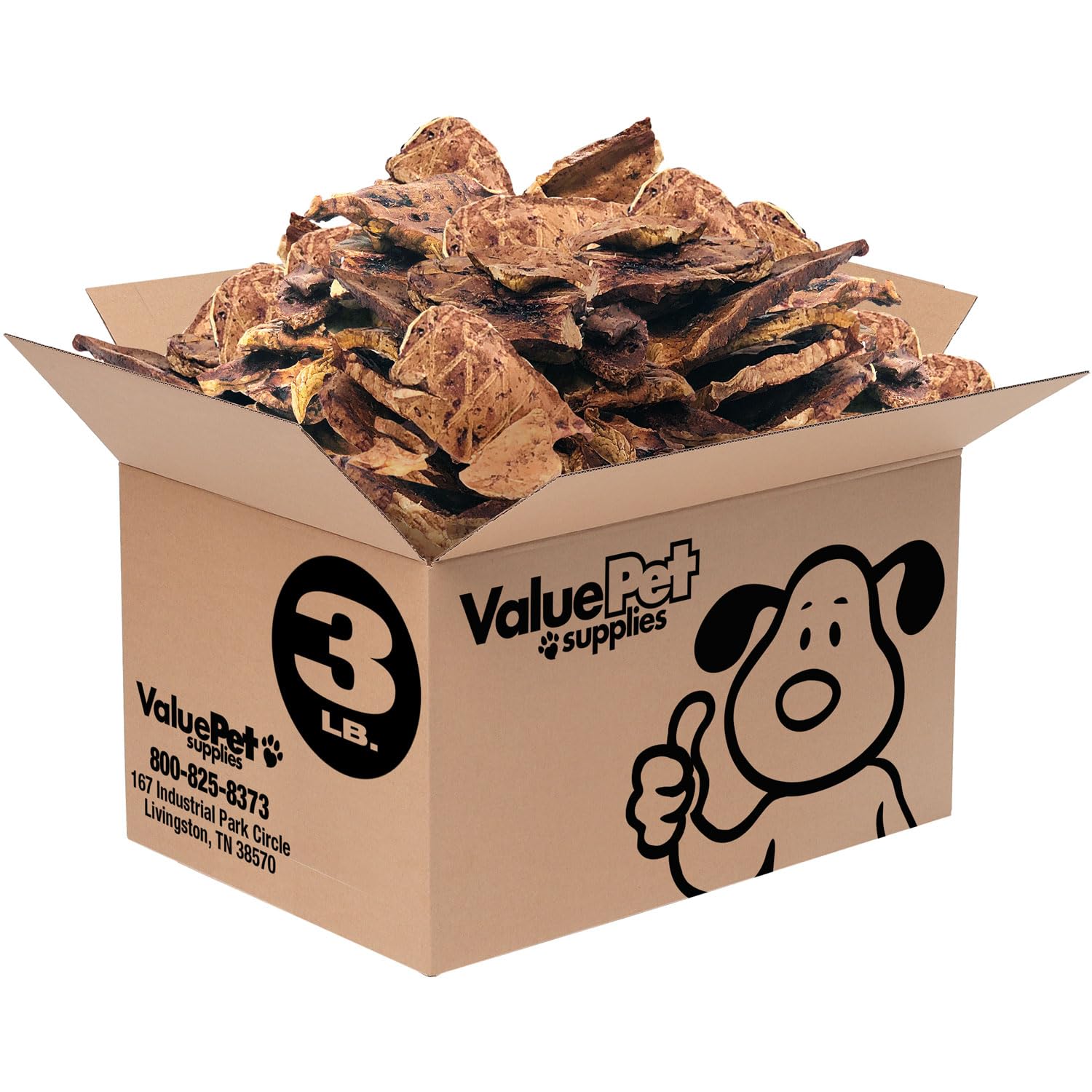 ValueBull New Zealand Lamb Lung Dog Chews, Sliced, 3 Pounds - NZ Sourced, USA Processed, Single Ingredient, All Natural