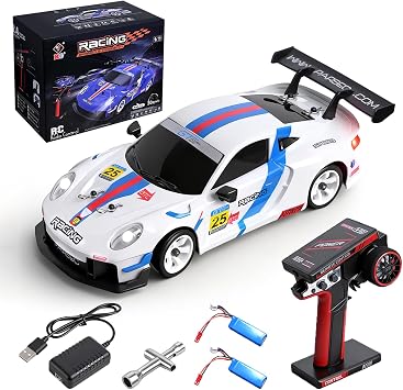 WLtoys 284191 RC Drift Cars, 128 Scale 4WD RTR High Speed 30KPH Racing Car | Drifting Car with LED Light and Gyroscope, Professional Chassi, Independent suspension, 2.4G RC Car with Dedicated Drift Tire