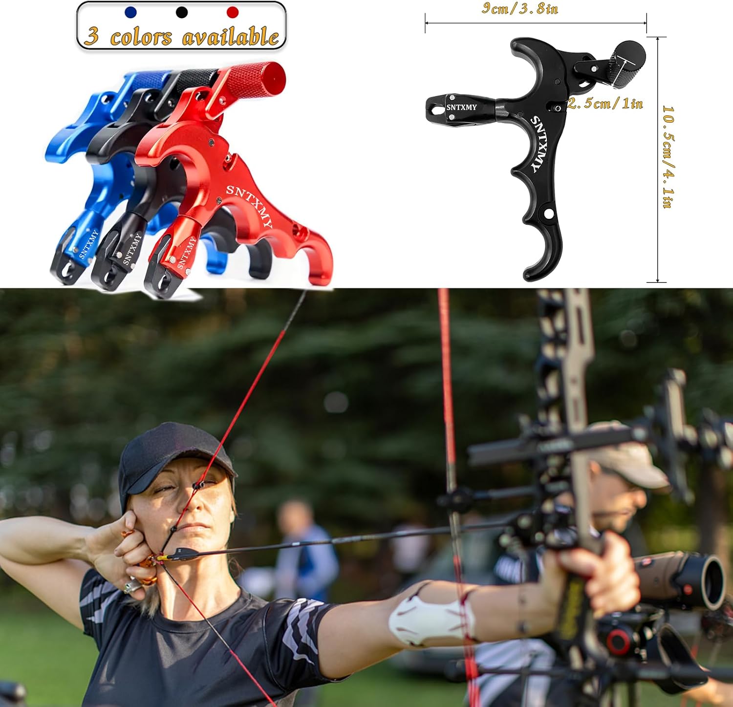 sntxmy Bow Release for Compound Bow, Archery Release Trigger, Compound Bow Release, Thumb Release.