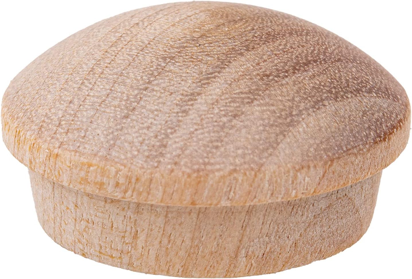 Mushroom Birch Screw Hole Button Plugs 3/4" Diameter
