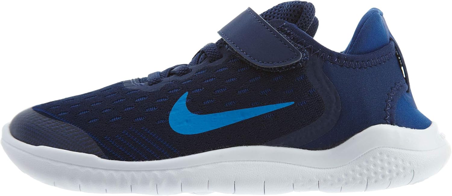 Nike Boy's Free RN 2018 Running Shoe, Blue Void/Photo Blue