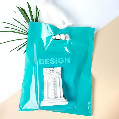 Miniatura 7 de Choice Marts 100 bolsas de color verde azulado para pequeñas empresas de 2 mil, 12 x 15 pulgadas, bolsas de mercancía extragruesas y brillantes para