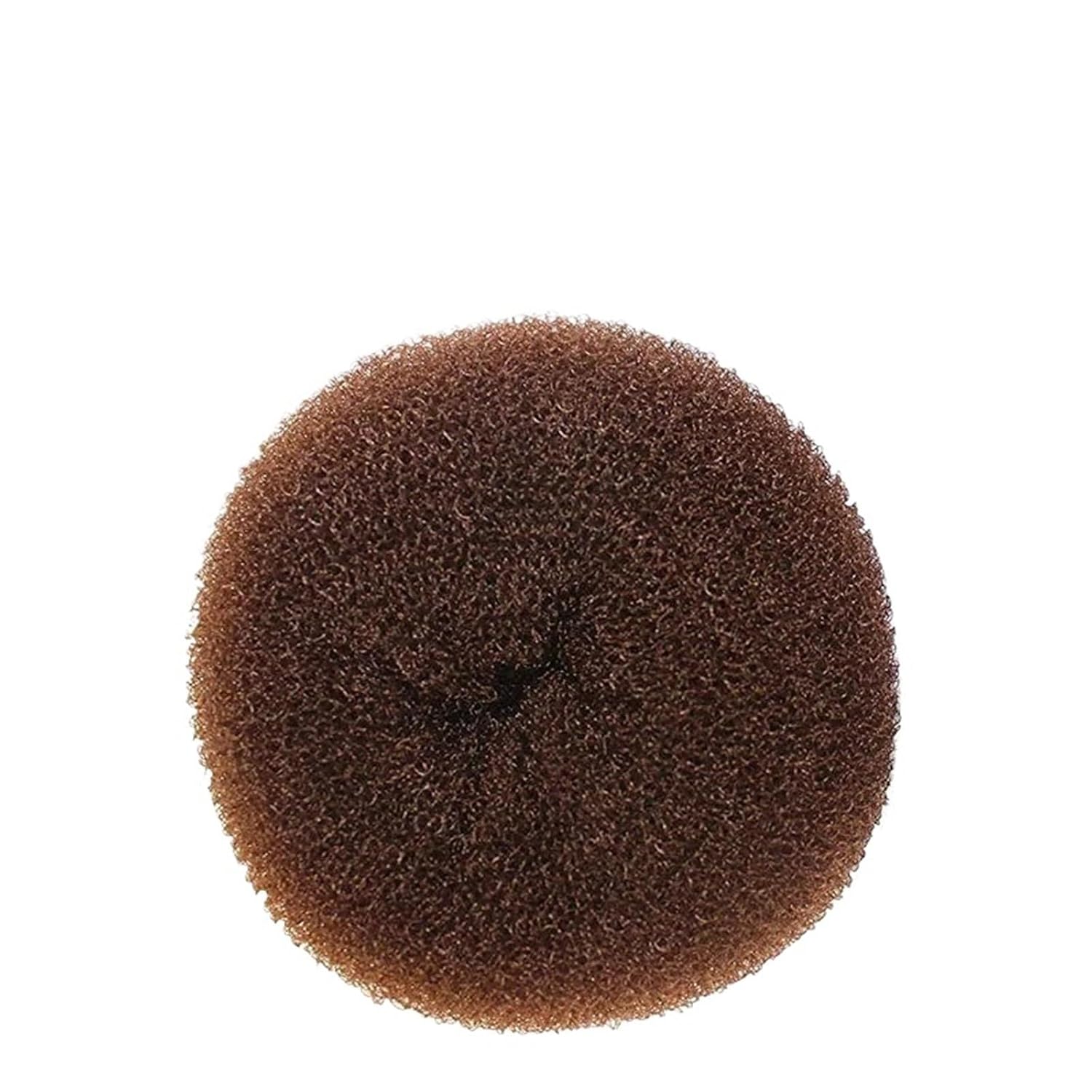 Mesh Donut Hair Bun Maker 10pcs S/M/L Hair Bun Maker Women Ladies Ponytail Shaper Donut Hairbands Hair Styling Tools Ponytail Accessories(Brown large)