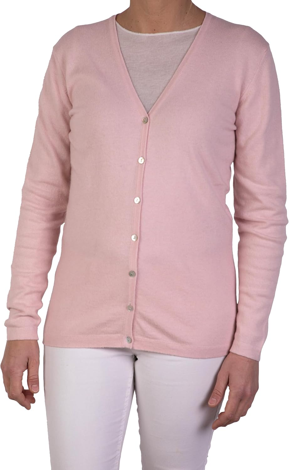 Damen Strickjacke V-Ausschnitt | Leichte Vintage Strickjacke