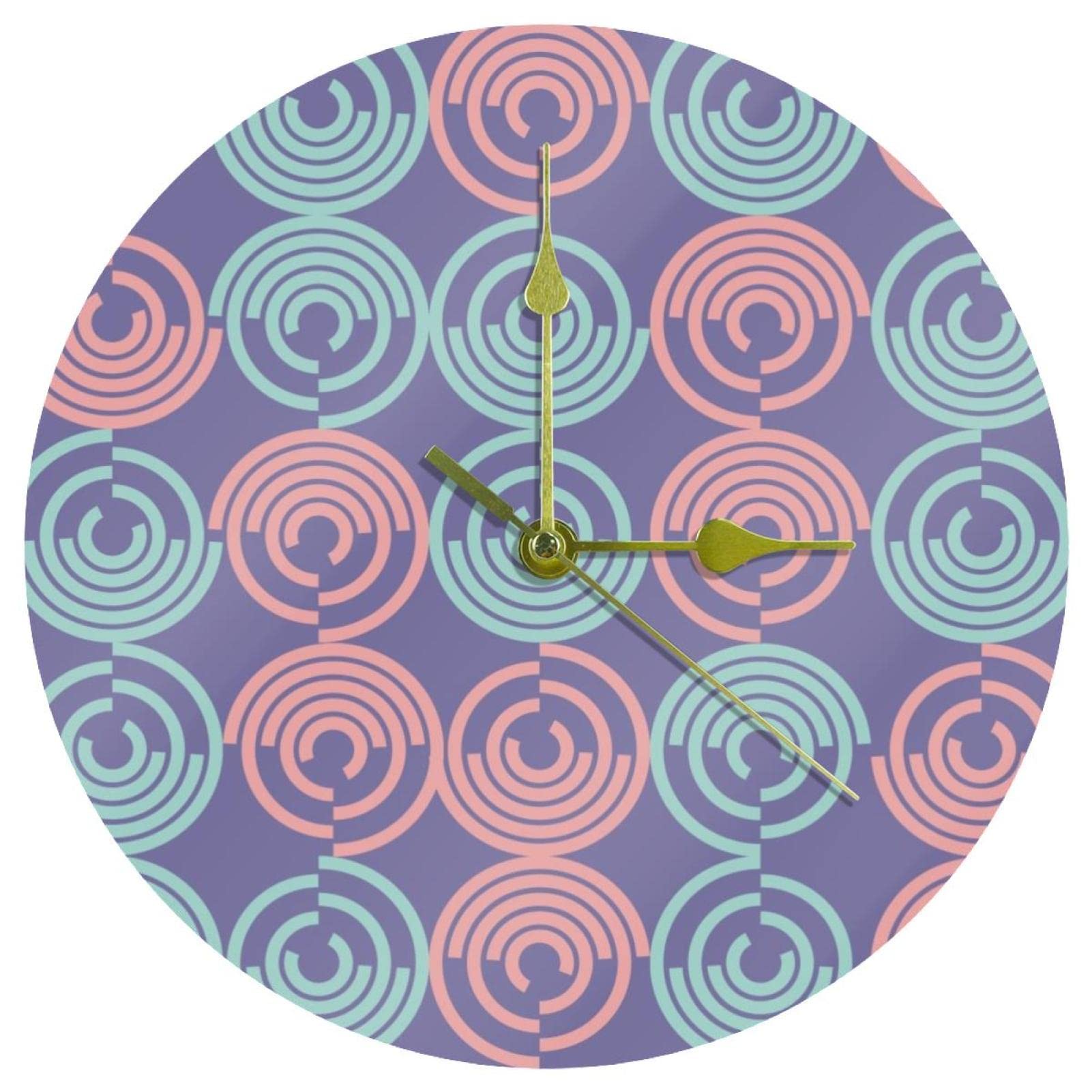 Horloge murale ronde pour salon et bureau au design épuré