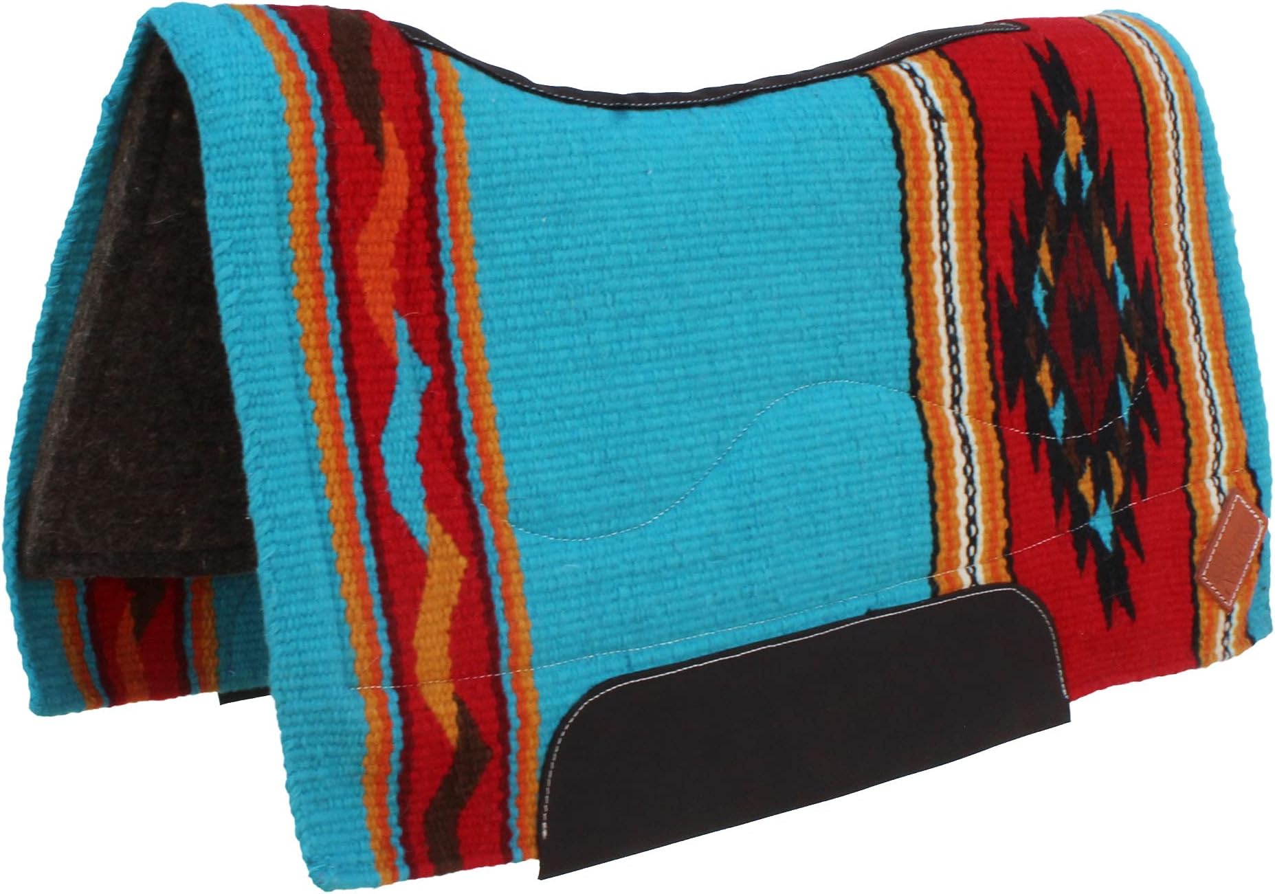 Horse Western Handwoven New Zealand Wool Contoured Felt Saddle Pad 3922HW