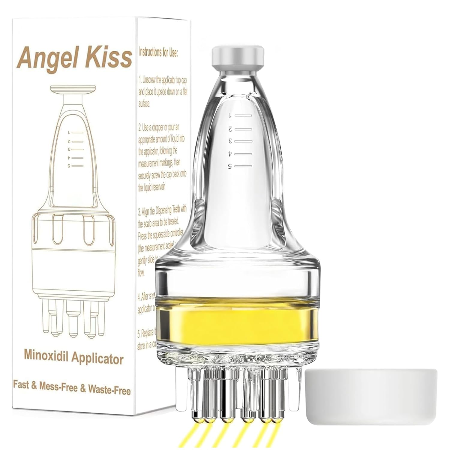 Minoxidil Applicator - Hair Oil Applicator - Oil Dispenser for Hair - Scalp Applicator Tool - Fast Efficient