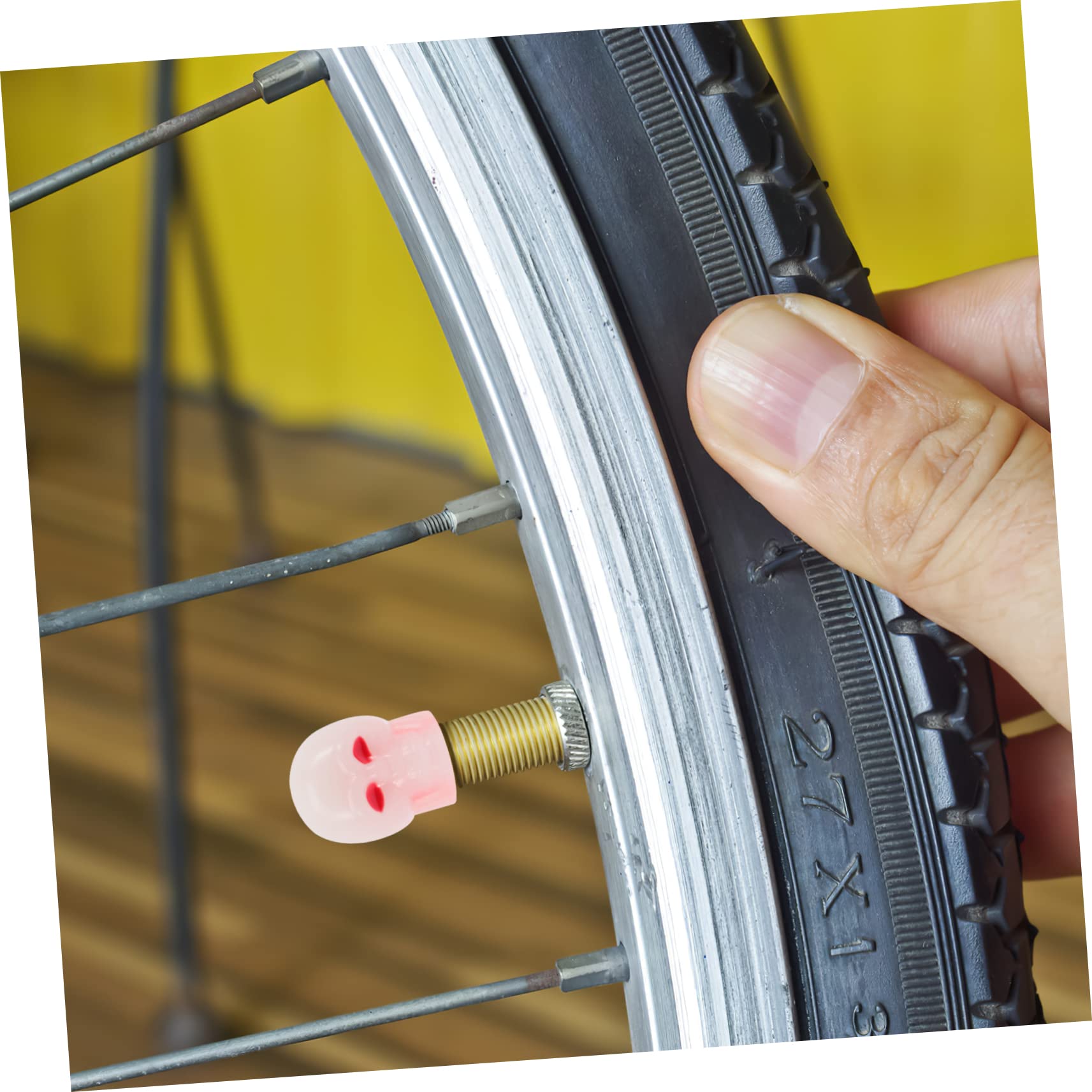 SOLUSTRE Lot De 3 Bouchons De Valve De Pneu Fluorescents Motif Tête De Mort pour Voiture Vélo Joint 40 Pièces X 3