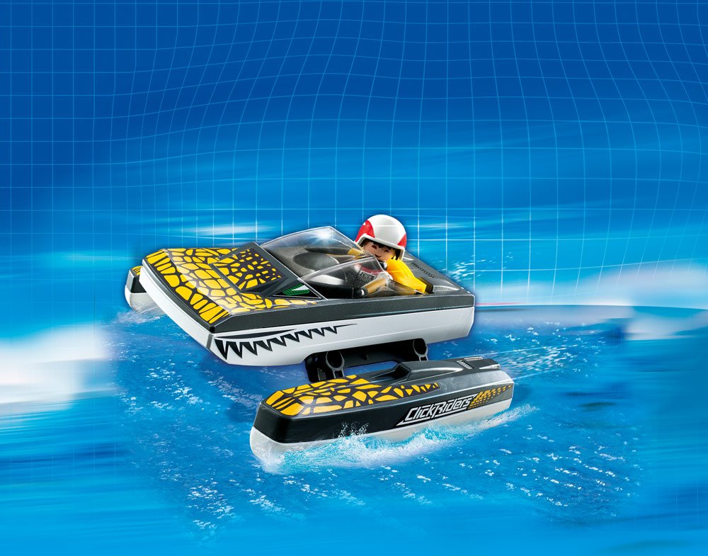 Playmobil 5161 Click and Go Croc Speedboat, 274 millimètres - Image 2