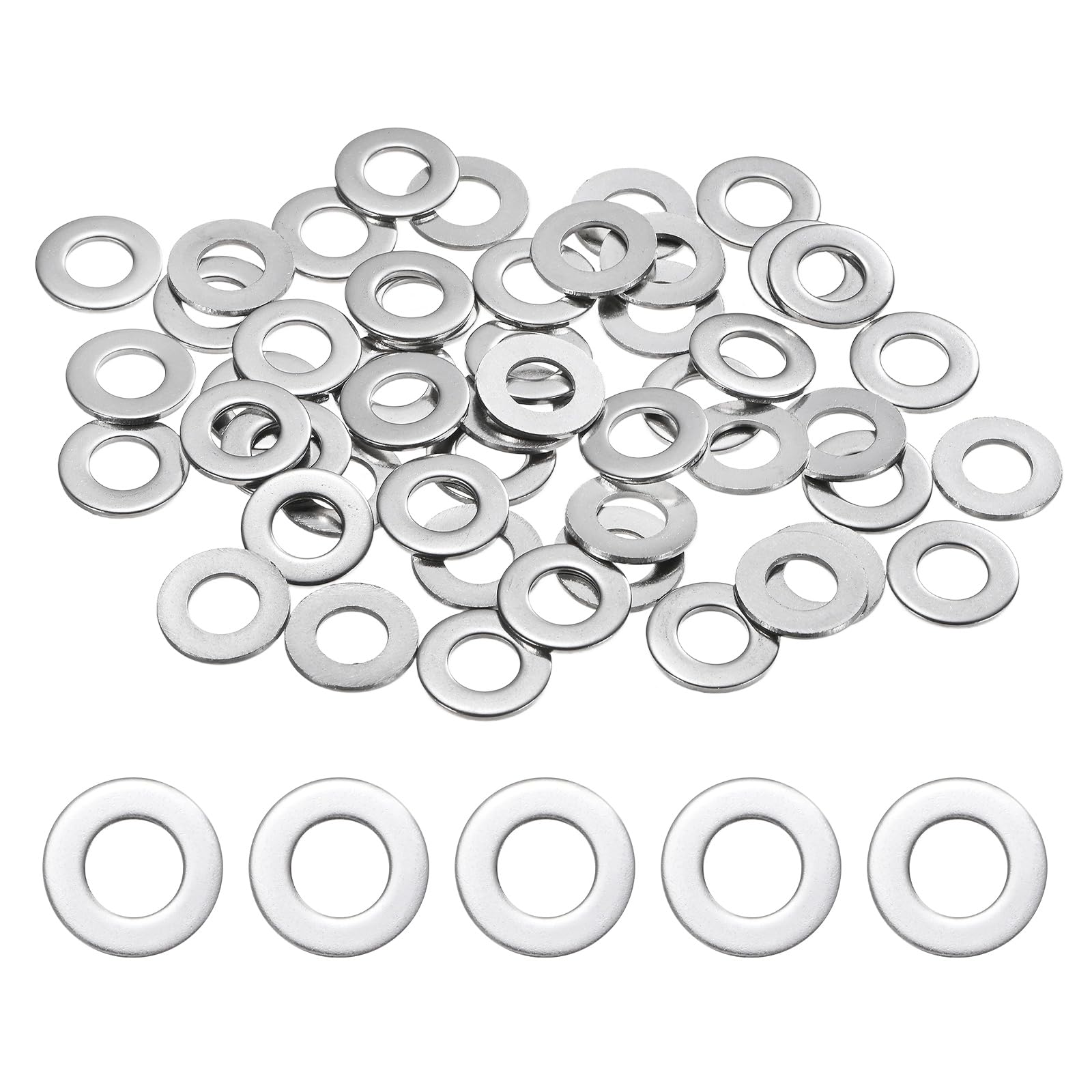 M METERXITY 50-Pack 5/16in Flat Washers 3/4in OD Stainless Steel