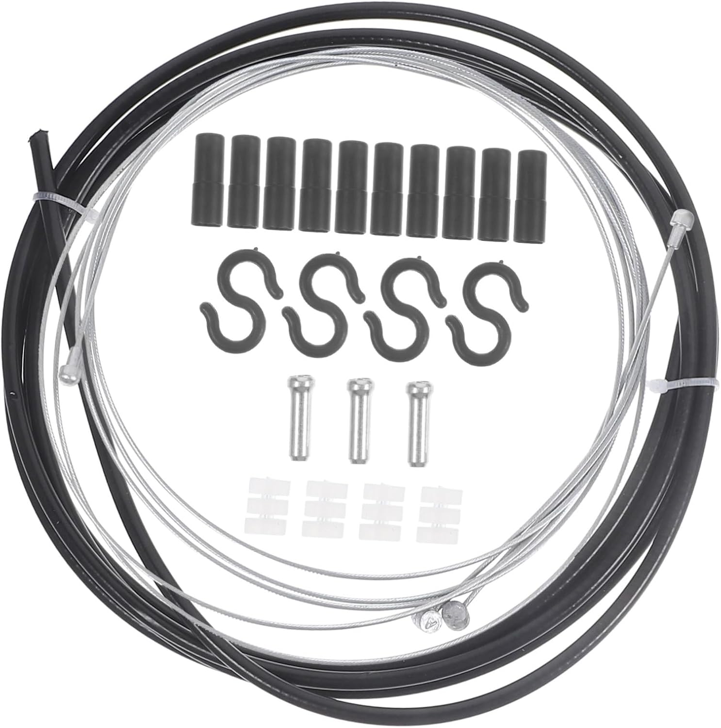 Professional Bike Shift Cable Set Durable Wear-resistant Brake Wires for Mountain and Road Bikes Easy to Install Replacement Shift Lines High Tension Resistance for Safe Riding