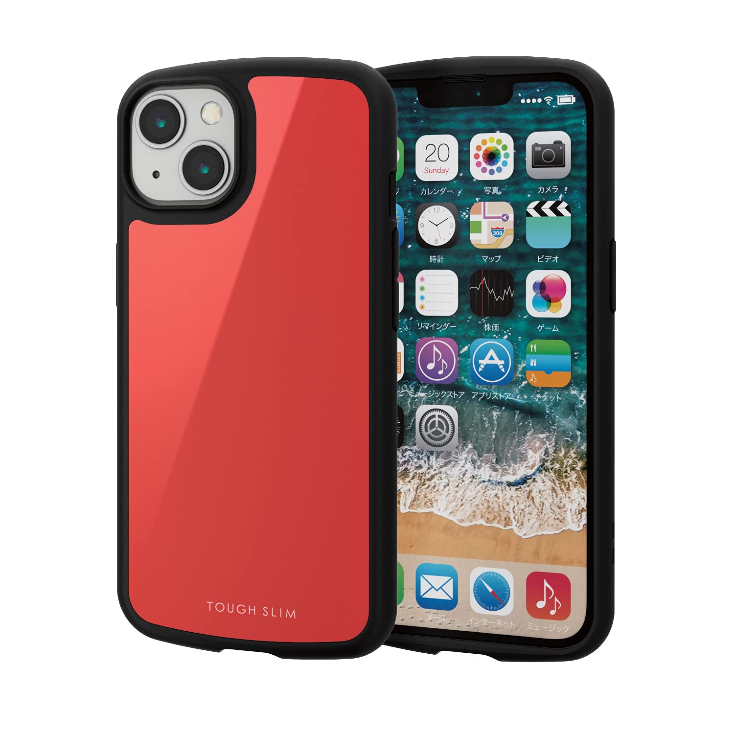 Amazon.co.jp: エレコム iPhone 13 / iPhone 14 2眼 ハイブリッド 