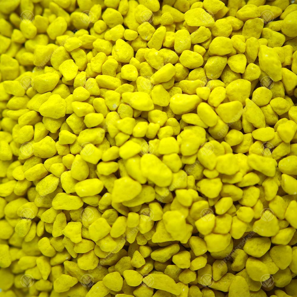 GardenersDream Coloured Aquatic Gravel - Premium Natural Bottom Fish Tank Stones (10kg, Yellow) — view 4