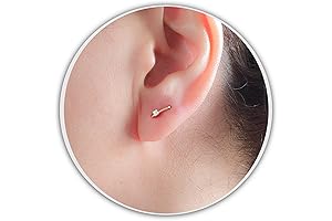 Diamond Bar Earrings: Tiny Thin Multiple Lobe Staple Bar CZ Posts