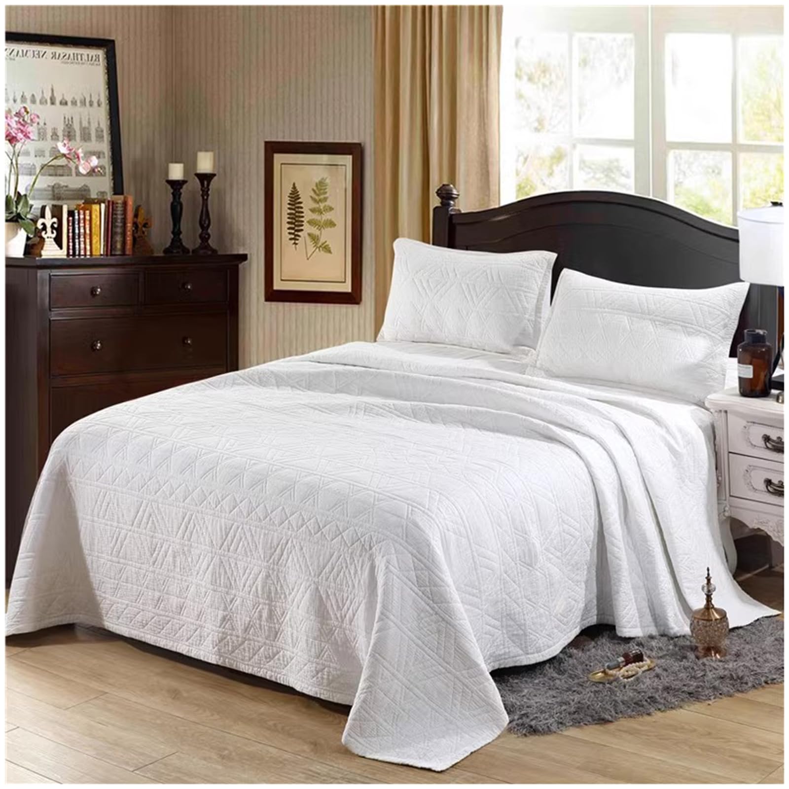 Dessus de lit de luxe 269x234cm pour protéger votre literie et cacher les imperfections