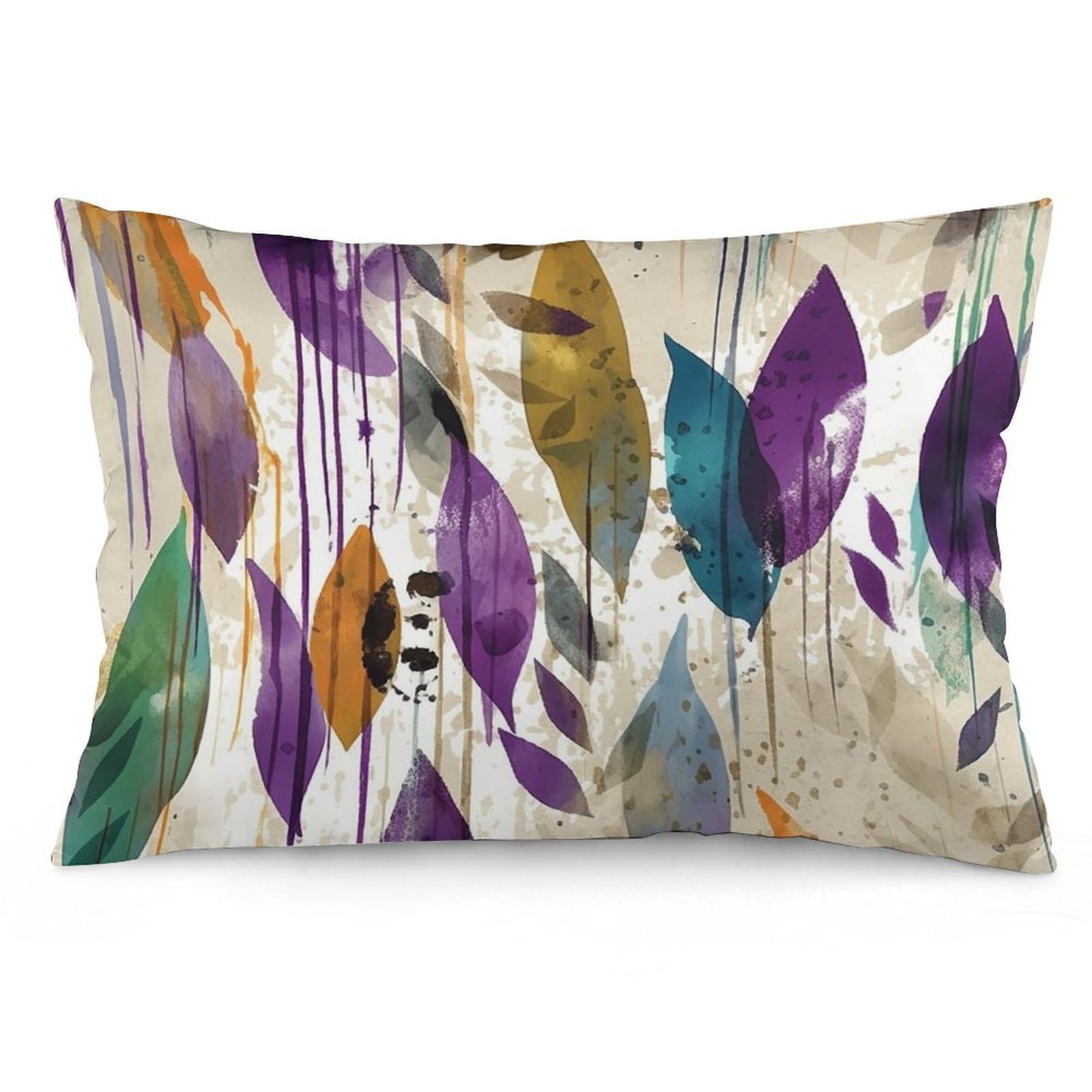 NTVOWPZO 2 Pack Decoration Throw Pillow Covers 16 "x24 Pillowcases Covers Colored Leaves Pillowcases Modern Farmhouse Home Decor Sofa Cushions Covers for Couch Bed Living Room