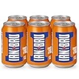 IRN-BRU Original Scottish Sparkling Soda, Citrus Flavored Carbonated Drink - Sparkling Flavored Soft Drink, 32 Flavor Recipe, 11.1 fl oz Cans, Pack of 6
