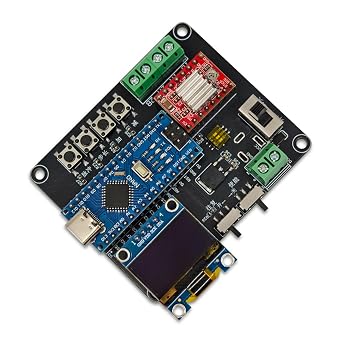Stepper Motor Control Board with 328P MCU & A4988 Driver, 5V-24V Input for Engineers and Students Stepper Motor Driver Module