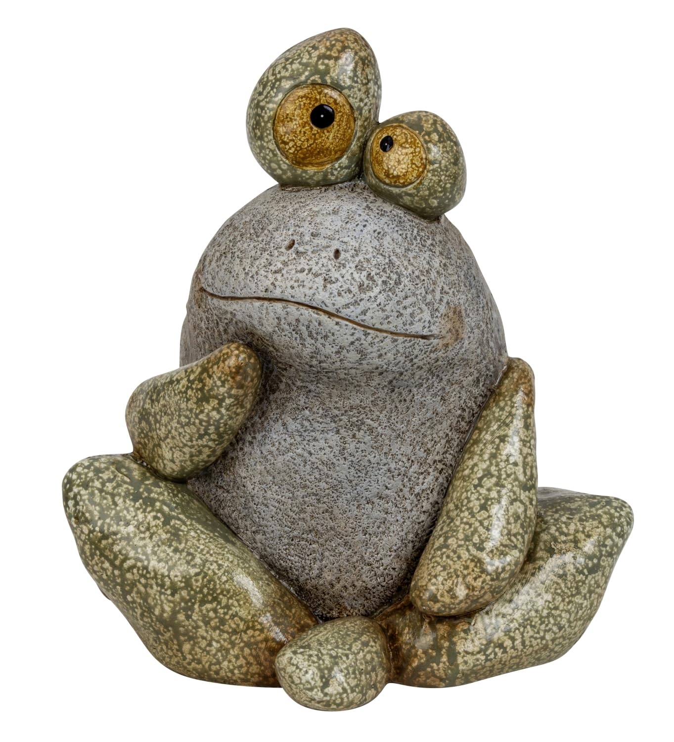 MF Gartenfigur Steinfrosch Oskar aus Magnesia 25cm Frosch