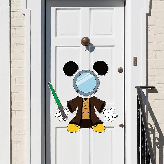 BOpusail 6Pcs Summer Science Fiction Boy Mouse Cruise Door Magnets Handheld Light Sword Role Cruise Decals Refrigerator Garage Door Magnet Waterproof Magnetic Sticker for Holiday Carnival Ships Cabin