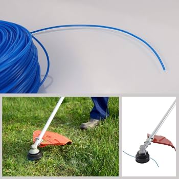 Rasentrimmerfaden 1,6 Mm X 100 M – Blaue Nylonschnur, Für Elektrische Trimmer & Gartengeräte
