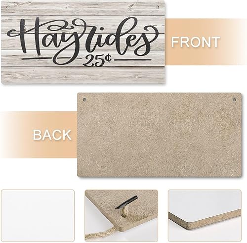 Miniatura 4 de Decoración de pared Hayrides, adorno de madera, letrero de madera de granja, otoño, cosecha, decoración del hogar, arte de pared de madera,