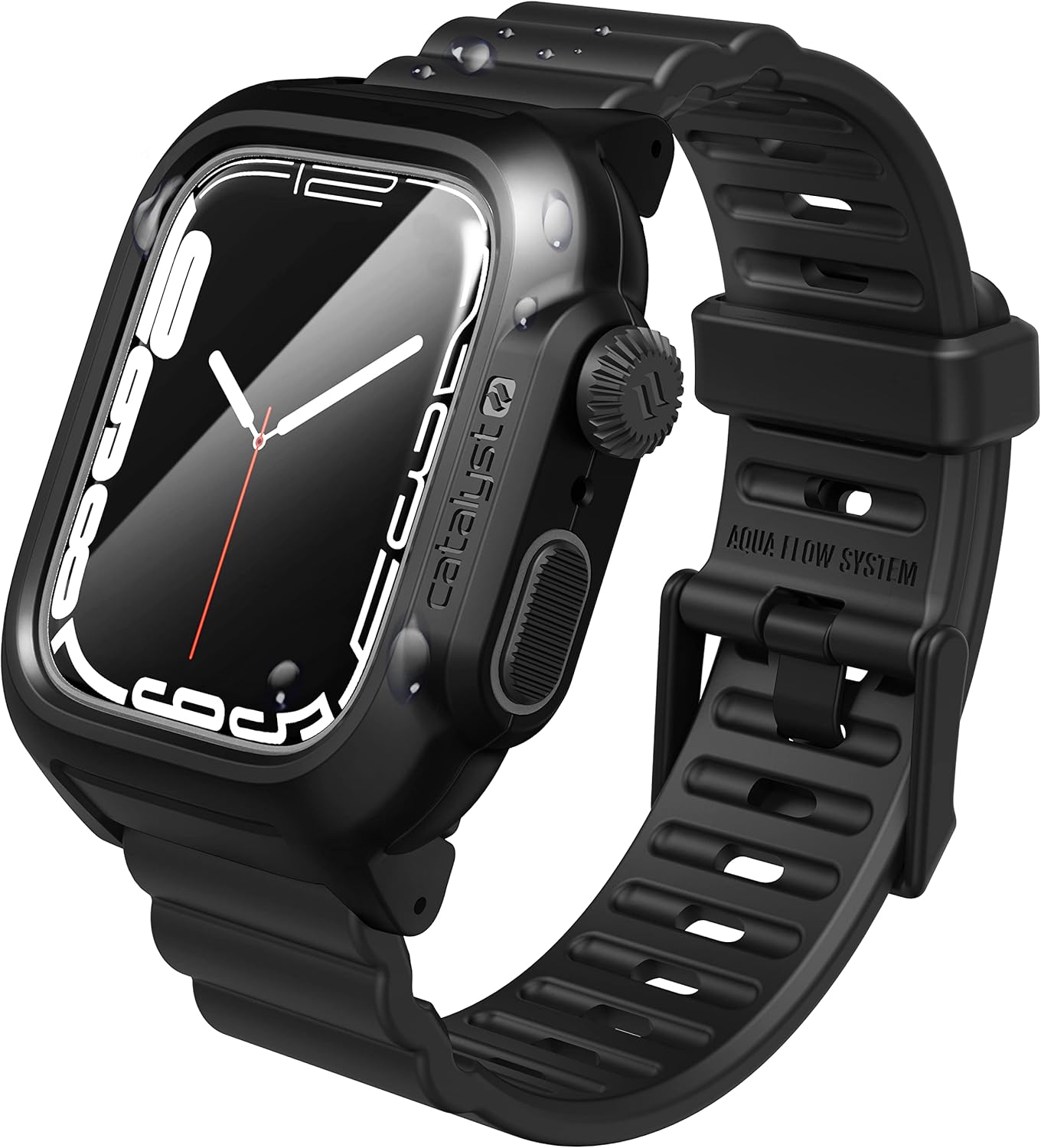 Catalyst - 330-foot waterproof case designed for Watch Series 8/7 45 mm 100% soft premium silicone watch band Case protector resistant to damage to the eye against rayons Catalyst - 330-foot waterproof case designed for Watch Series 8/7 45 mm 100% soft premium silicone watch band Case protector resistant to damage to the eye against rayons