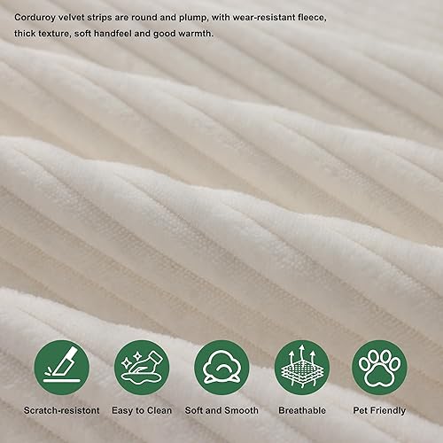 Miniatura 5 de Sofá Cloud de 105 pulgadas con diván en forma de L, juego de sofá modular con asiento profundo, sofás tapizados sin hueso para sala de estar