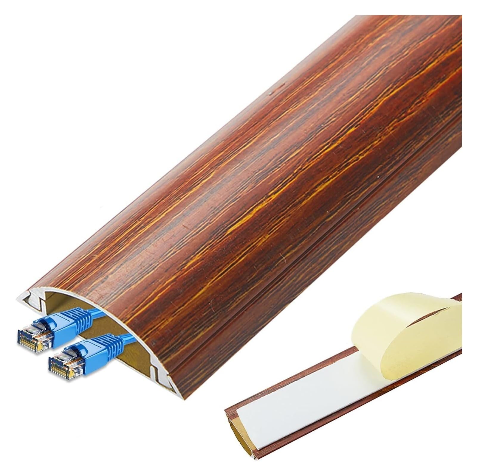 Cable Tidy Management Self Adhesive, Cord Trunking Raceway, Tv Wire Hider Kit For Wall Mount Tv, Wire Concealer Cover For Livingroom Floor/Under Table Hide Ugly Cords ( Color : Red , Size : Width 28Mm