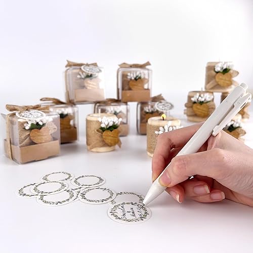 Vista 11 de Paquete de 30 portavelas de madera para regalos de boda, regalos de despedida de soltera para invitados, centros de mesa de bautismo/baby shower