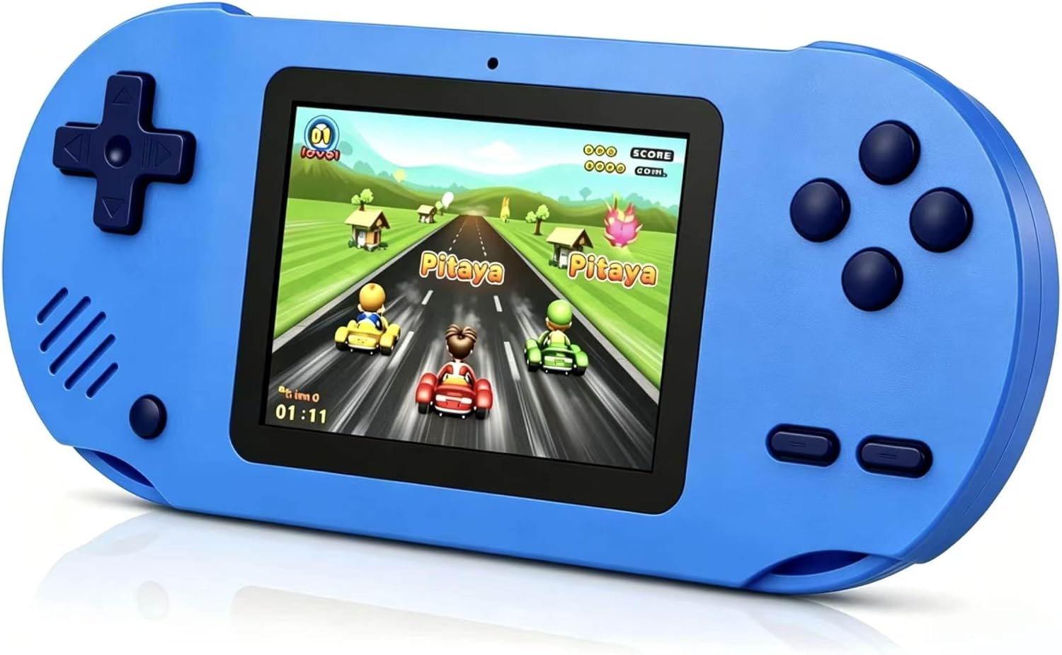 Handheld Games for Kids, Built-in 300 Retro Handheld Video Games | 3.0" LCD Large Screen, Rechageable portable gaming console, Super Pocket Travel Toys for Kids Ages 4-8 (Blue)