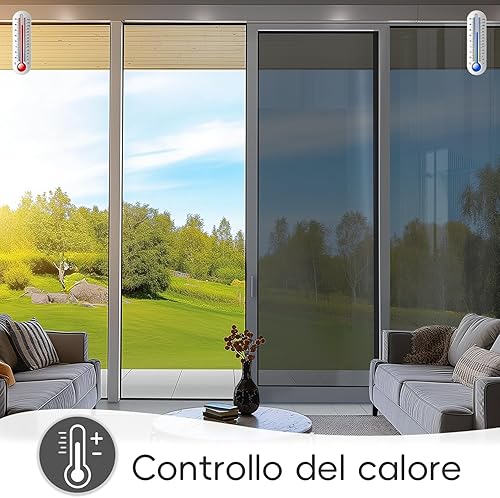 Miniatura 33 de Qualsen Película opaca para ventana, 100% bloqueo de luz, película de privacidad para ventana, sin pegamento, extraíble para el hogar, oficina