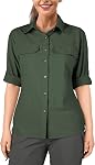 33,000ft Women's UPF 50 UV Sun Protection Shirt, Cool Quick Dry Long Sleeve Outdoor Fishing Hiking Safari Travel Shirt