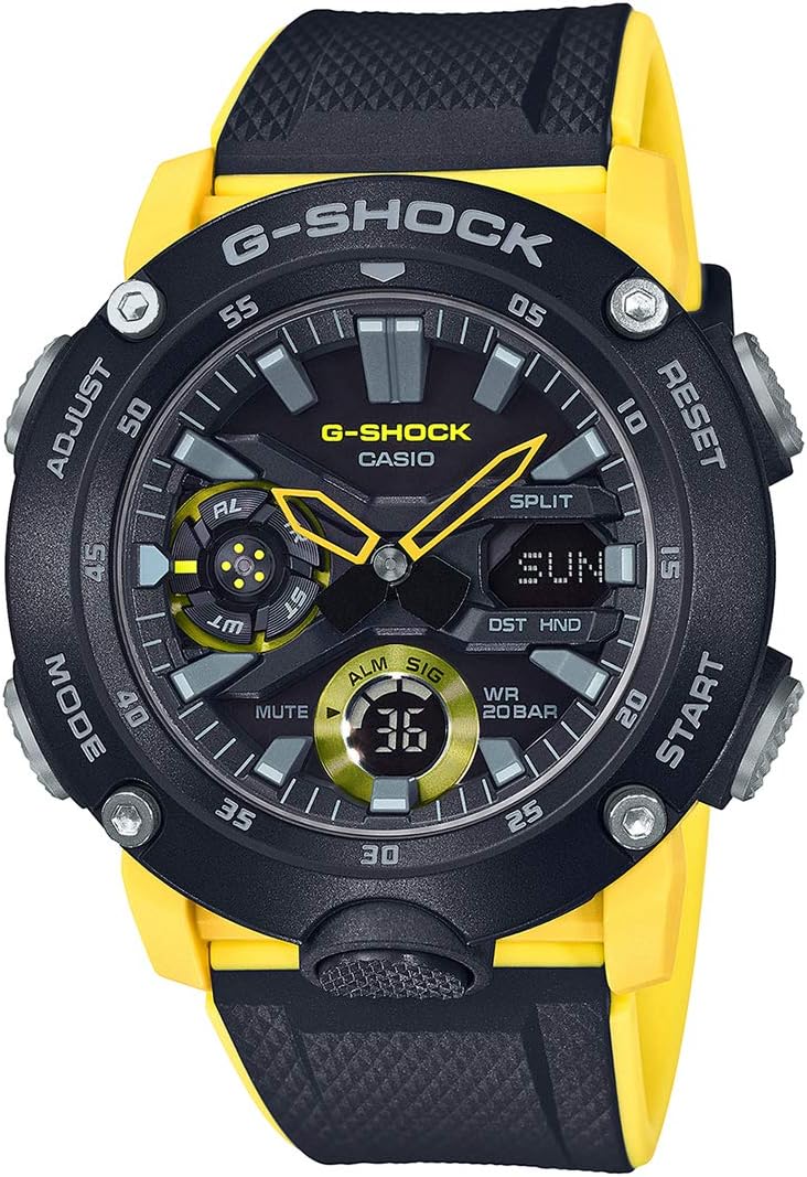 G-Shock Analog-Digital Black Dial Men's Watch-GA-2000-1A9DR (G943)