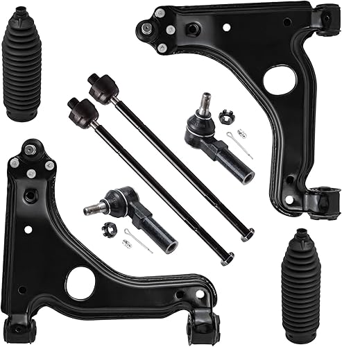 Miniatura 249 de Detroit Axle - Kit de brazos de control de extremo delantero RWD para Dodge Ram 03-06 2500 3500, 2 brazos de control superior con rótula 2 varillas