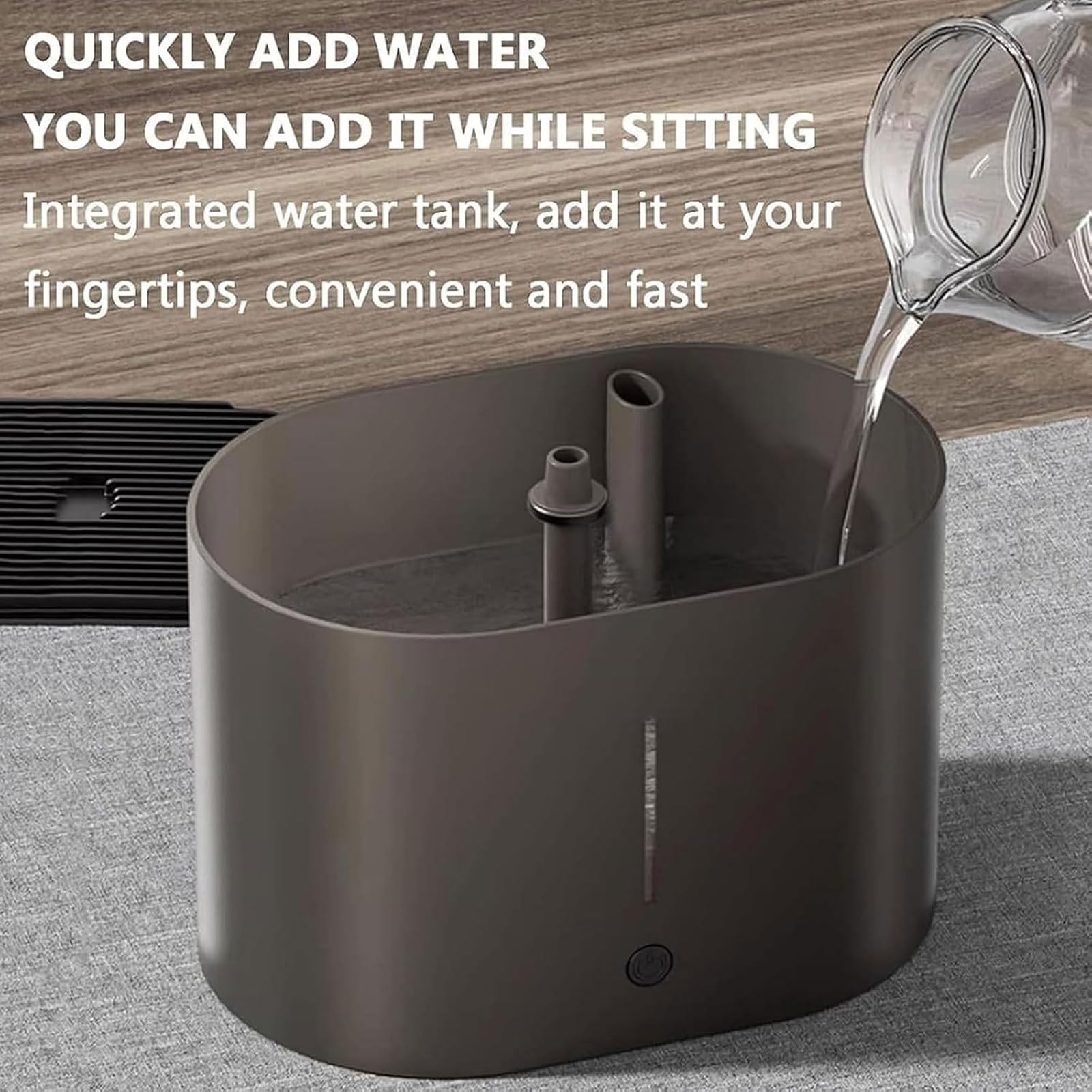Lavatrice elettrica for bicchieri, lavatazzine da tè, lavabicchieri | Serbatoio da 1,6 litri, scarico a fontana a parete interna a 360°, getti ad alta pressione for tazze da 3-10 cm di