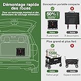 Sekey Handcart, 600D Oxford Fabric with PU Coating Alloy Steel Polyvinyl Chloride (PVC), Black, Nicht Erweiterbar - 6