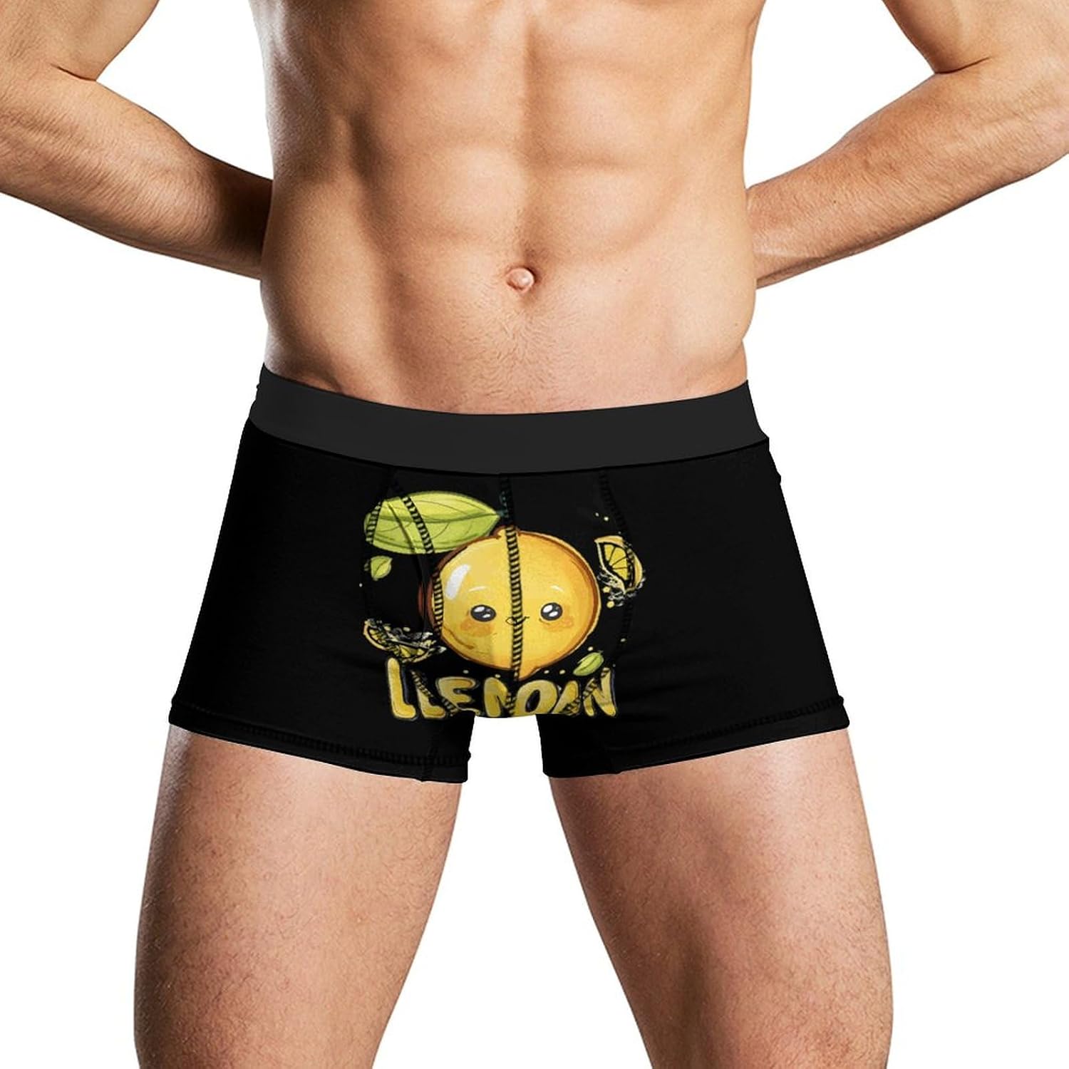 Lemon Fruit Novelty Men's Trunks Soft Breathable Underwear Patterned Stretch Briefs