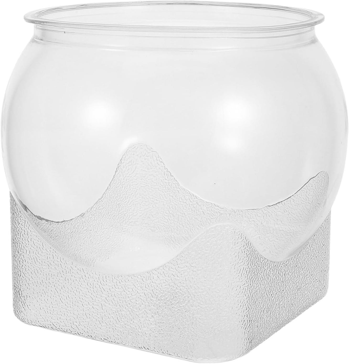 Abaodam Desktop Fish Bowl Aquarium with Shatterproof Plastic, Large Multifunctional Hydroponic Planter and Shrimp Tank for Office Desk and Indoor Plant Propagation