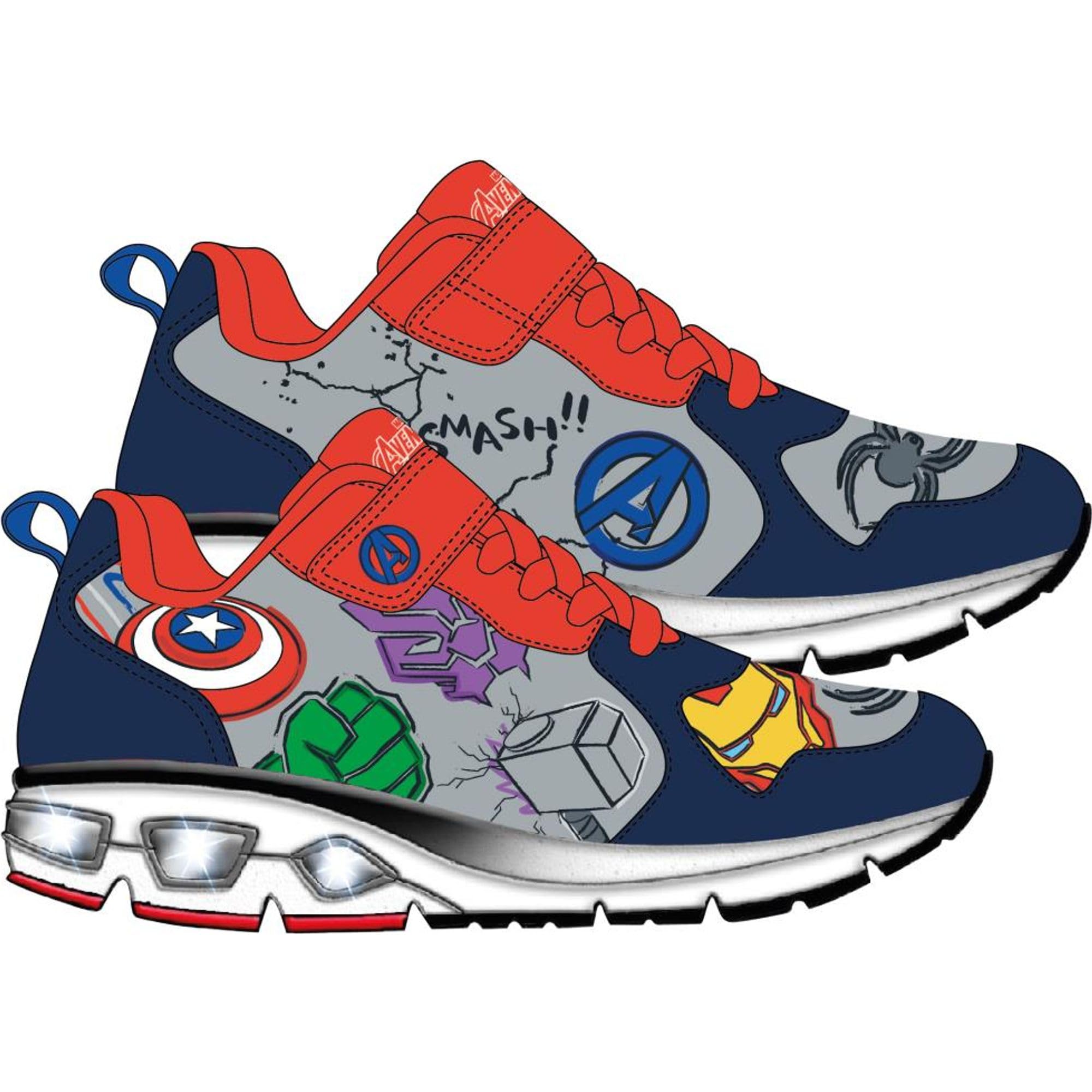 CERDÁ Life'S Little Moments | Deportiva Avengers Niños con Luces LED Interactivas Avengers Suela TPR - Deportiva Luces Avengers Ajuste Cómodo y Resistente
