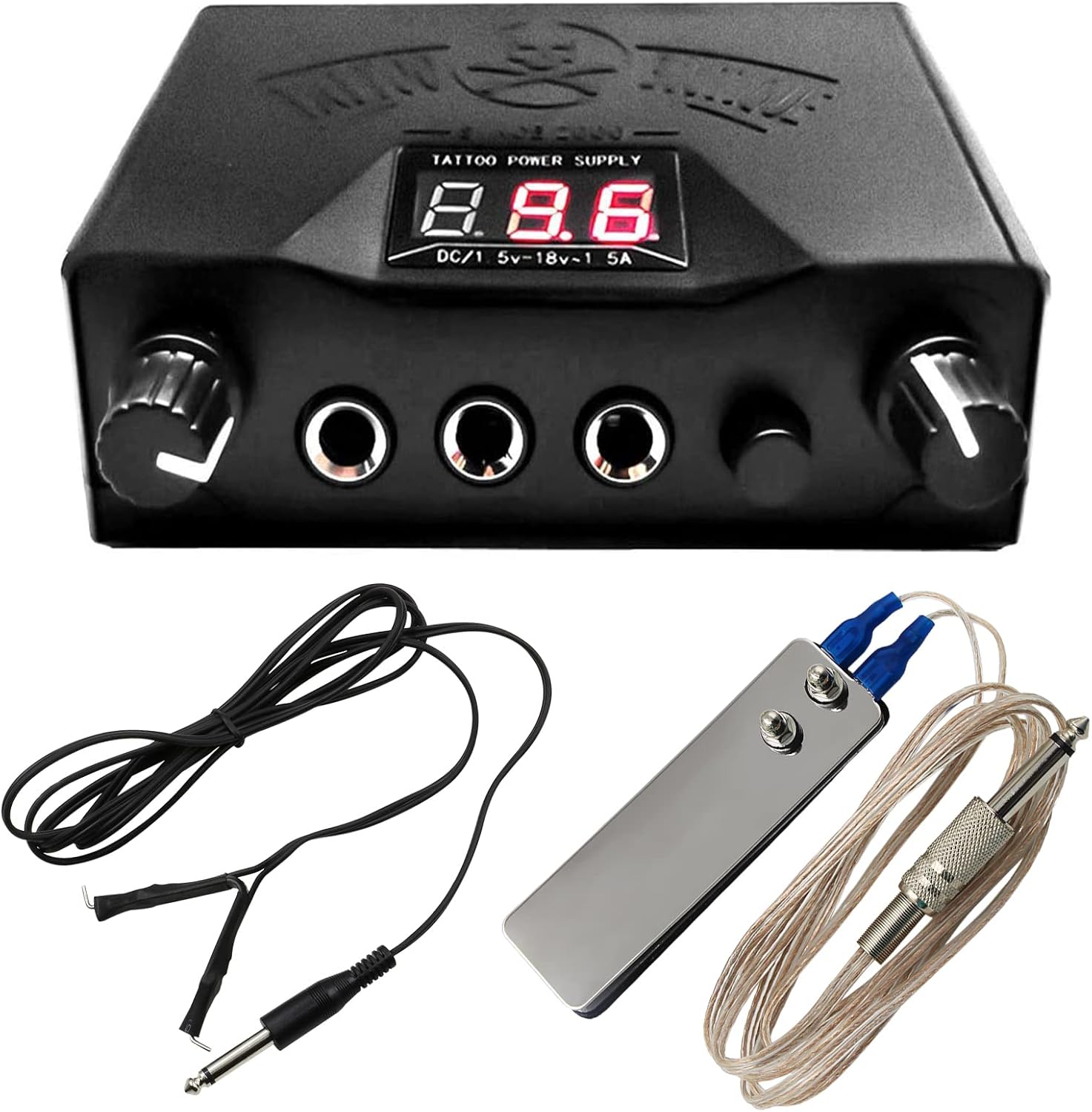 Romlon Tattoo Power Supply Tattoo Power Kit Including LCD Dual Tattoo