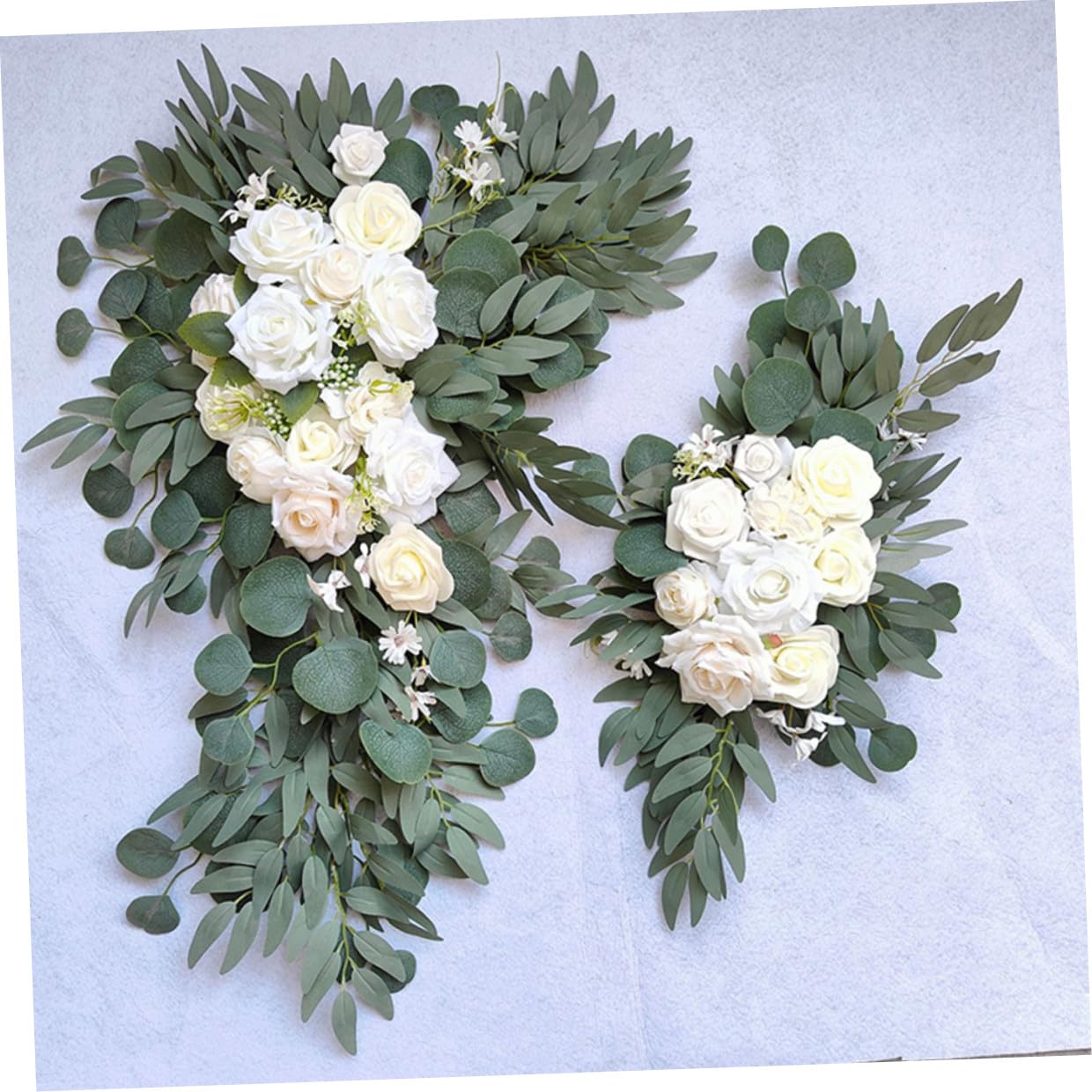 POPETPOP Fiori Artificiali per Struttura Matrimonio Bianco Set 1 Confezione in Seta Elegante e Mai Appassiti per Composizioni Floreali e Centrotavola Decorativi