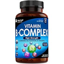 Vitamin B Complex - 365 Small Tablets - All 8 B Vitamins B1-B2-B3-B5-B6-B12, 1 Year SupplyHigh Strength Biotin, Folic Acid and Vitamin C - Reduction of Tiredness, Energy & Immune Support - UK Made